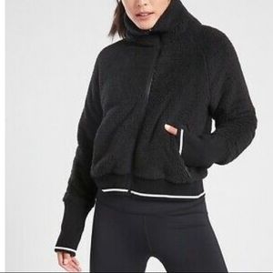 Athleta Black Sherpa Jacket